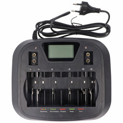 Universal quick desktop charger Ultimate 8 single bay monitoring and battery defect detection, deliv