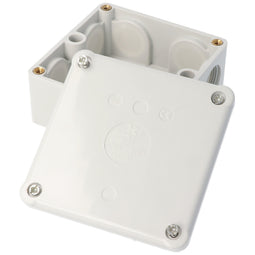 Junction box 92x92x45, junction box, gray canopy, thread M25 507