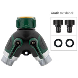 3/4 Premium 2-way distribution simply on 2x black-green tap pieces