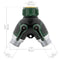 3/4 Premium 2-way distribution simply on 2x black-green tap pieces