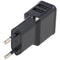 Dual USB charger 2.4 A, 2x USB output, black