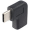 Adapter USB-C to USB-C with 90 degree angle black, angled adapter extends the USB-C, suitable for th