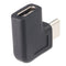 Adapter USB-C to USB-C with 90 degree angle black, angled adapter extends the USB-C, suitable for th
