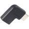 Adapter USB-C to USB-C with 90 degree angle black, angled adapter extends the USB-C, suitable for th