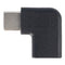 Adapter USB-C to USB-C with 90 degree angle black, angled adapter extends the USB-C, suitable for th