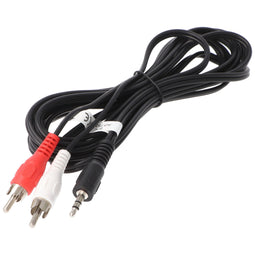 Audio-video cable 3.0 m 3.5 mm stereo plug to 2 x cinch plug