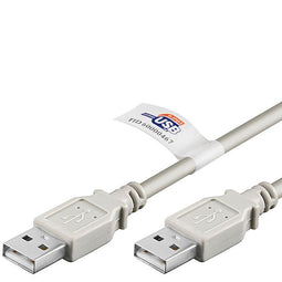 USB 2.0 Hi-Speed cable with A male to A male
