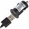 12 volt USB car adapter extra compact with USB charging socket