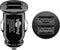 Dual USB car charger 2.1 A cigarette lighter plug, charges up to two USB devices simultaneously, sli
