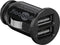Dual USB car charger 2.1 A cigarette lighter plug, charges up to two USB devices simultaneously, sli