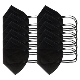 10 pieces FFP2 mask black 5-layer, certified according to DIN EN149: 2001 + A1: 2009, particle filte