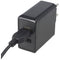 Dual USB fast charger USB QC3.0 28W black, charges up to 4x faster than standard chargers