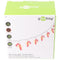 10 LED light chain candy canes, glowing candy canes, light chain with timer function, warm white, ba