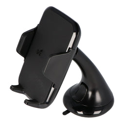 Qi standard quick charging technology for smartphones with universal windshield holder
