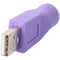 USB adapter from A plug to PS / 2 socket, for use with combo keyboard