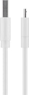 USB fast charging and synchronization cable from USB to Micro USB, white
