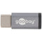USB-C adapter for connecting a USB-C device with the older USB 2.0 Micro-B cable or connector