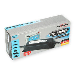 Universal charger for 6V, 12V and 24V lead-acid, lead-gel and lead-fleece batteries from 4.5Ah capac