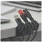 Cable manager 5-channel black in a set of 2 for organizing and fixing, removable again