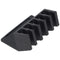 Cable manager 5-channel black in a set of 2 for organizing and fixing, removable again