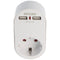 Socket with 2x USB port, 2.0A protective contact socket 16A