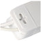 6-way power strip with foot switch, color white