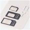 SIM card adapter 4in1, adapter micro-SIM to SIM, nano-SIM to SIM, nano-SIM to micro-SIM