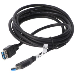 USB 3.0 SuperSpeed extension cable, black, length 3 meters, significantly faster than USB 2.0