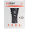 AceBeam X50 with up to 40,000 lumens of luminosity, including battery, charger, holster