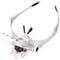 LED glasses with magnifying glass and 5 interchangeable dioptres, also ideal for those who wear glas