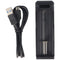 Fast charger for Li-ion batteries 3.6 - 3.7 volts, also charges protected 20700, 21700 with excess l