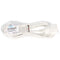 Extension cable Schuko 5 meters, 5m extension cable, 230V AC, 16A, white