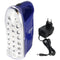 IR312 LED lamp Anti Black Out, portable rechargeable emergency light with external charger, 250 lume