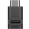 Adapter USB-C to USB-C 90 degree angle, black USB-C socket angled to USB-C plug