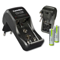 Plug charger BC-1001A including 2 pieces of NiMH batteries Micro AAA, 800mAh