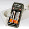 Plug charger BC-1001A including 2 pieces of NiMH batteries Micro AAA, 800mAh