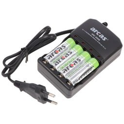 Charger including 4 Mignon AA NiMH batteries with 2700mAh at an affordable price