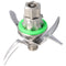 Mixing knife, replacement knife including green sealing ring for Vorwerk Thermomix TM5, stainless st