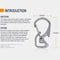 Fenix ALB-20 the carabiner, the multifunctional carabiner Tc4 Titan