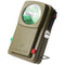 LED BW signal flashlight, olive green, with additional red and green filter discs, with battery