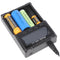Fenix ARE-A4 charger for Li-ion 18650, 21700, AA, AAA, C, 26650 charges up to max. 76mm length