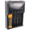 Fenix ARE-A4 charger for Li-ion 18650, 21700, AA, AAA, C, 26650 charges up to max. 76mm length
