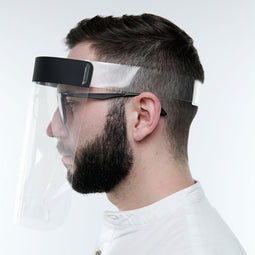 Face protection with advantage, in addition to the mouth and nose, the eye area and the entire face