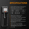 Fenix ARE-D1 single bay charger suitable for 21700, 18650, 26650, 16340, 14500, 10440 Li-Ion, NiMH a
