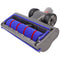 Hard floor nozzle, soft roller suitable for Dyson V7, V8, V10, V11, V15, motorized, with 4 LED front