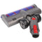 Hard floor nozzle, soft roller suitable for Dyson V7, V8, V10, V11, V15, motorized, with 4 LED front