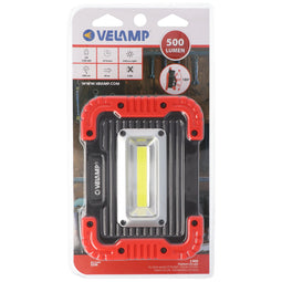 Work light IS590, 5W COB LED, 500 lumens, adjustable support, ideal for camping, emergencies, worksh