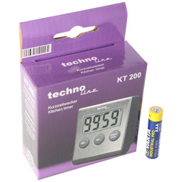 Stainless steel digital kitchen timer, timer with alarm, up and down function, stand, magnet