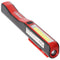 LED flashlight 1 watt, COB 3 watt, battery-operated 2-in-1 work light, with magnet and clip, includi