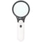 LED reading magnifier with LED lighting, ideal for displaying fine details including batteries